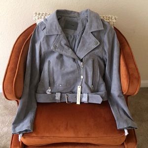 •SOLD• BlankNYC Grey Suede Moro Jacket